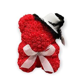 Handmade By Me Red Hot Lady Bear For Your Valentine